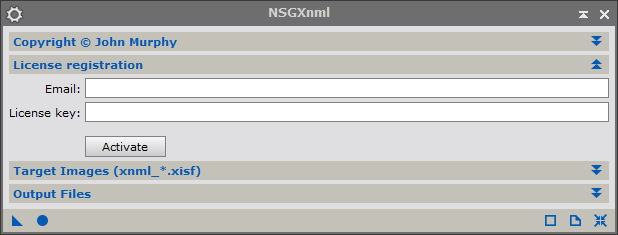 License registration dialog